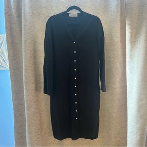 Two Days Off Kaneko Long Sleeve Dress - Large / Black